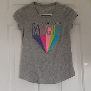 Gray short sleeved shirt from Justice
